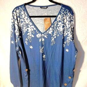 Bloomchic Womans Floral Blouse - Size 18/20 - NWT